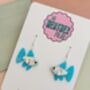 Sparkly Guppy Fish Earrings / Gift For Fish Keepers / Sparkly Fish Earrings, thumbnail 7 of 9