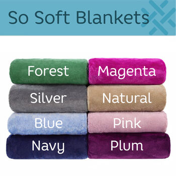 Personalised Ultra Soft Shimmering Throw, 5 of 12