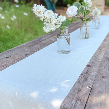 Natural Cotton Table Runner 5m Wedding/Party Decor, 3 of 9
