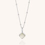 Moonstone June Birthstone Necklace Sterling Silver, thumbnail 4 of 7