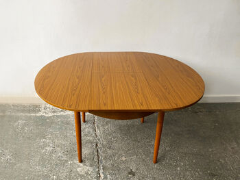 Mid Century Modern Extending Dining Table By Schrieber, 6 of 12