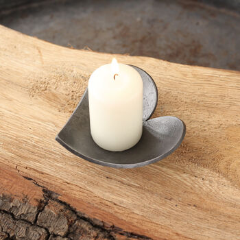 11th Anniversary Gift, Mini Decorative Steel Heart Dish With Smooth Metallic Finish, 3 of 7