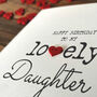 Personalised Birthday Card For Special Daughter, Handmade Card, thumbnail 4 of 4