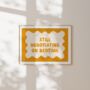 Still Negotiating On Bedtime | Mustard And Cream | Art Print, thumbnail 3 of 5