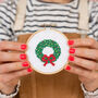 Christmas Wreath Cross Stitch Kit, thumbnail 1 of 6