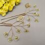 Yellow Flower Hair Pin Set Of Two, thumbnail 1 of 9
