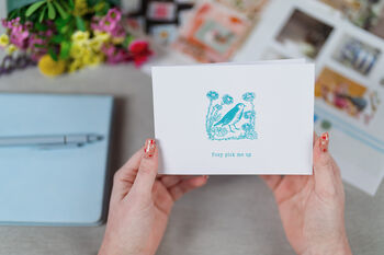 'Posy Pick Me Up' Fresh Flower And Card Gift, 2 of 12