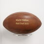 Personalised Vintage Tan Leather Rugby Ball, thumbnail 6 of 7