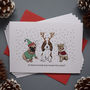 Funny Dogs Christmas Card Or Pack, thumbnail 1 of 2