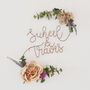 Personalised Couple's Floral Name Sign, thumbnail 6 of 9