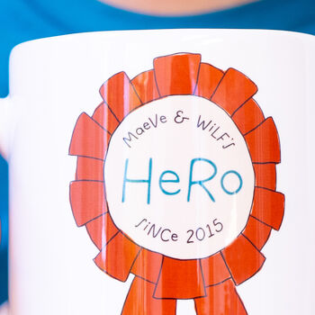 Personalised Our Hero Daddy Mug, 2 of 4