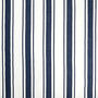 Navy And White Stripe Cotton Dhurrie Rug, thumbnail 4 of 4