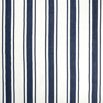 Navy And White Stripe Cotton Dhurrie Rug, 4 of 4