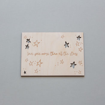 'Love You More Than All The Stars' Valentine's Card, 2 of 4