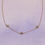 Triple Opal Starburst Necklace, thumbnail 3 of 8
