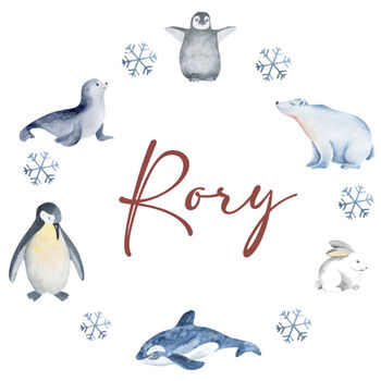 Personalised Christmas Sweatshirt Jumper Winter Animals, 4 of 4