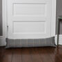 Luxury Wool Effect Door Draught Excluder Grey Check, thumbnail 1 of 5