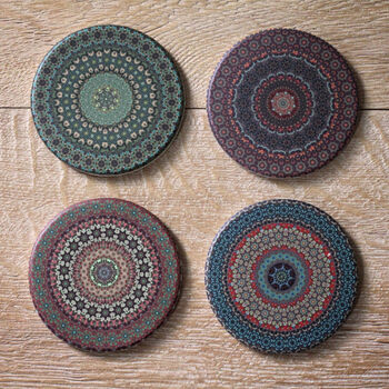 Set Of Four 'Mandala' Coasters, 3 of 3
