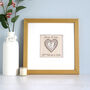 Personalised 4th Linen Wedding Anniversary Card, thumbnail 4 of 12