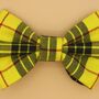 Yellow Check Dog Bow Tie, thumbnail 4 of 5