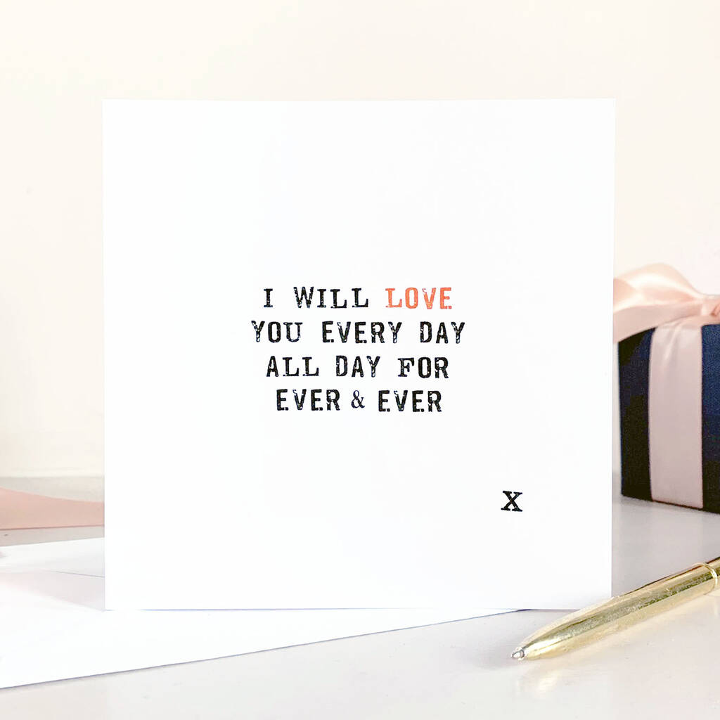 'Forever' Card, 1 of 4