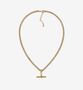 Kin Gold T Bar Necklace, thumbnail 1 of 5