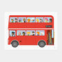 Red London Bus Print, thumbnail 2 of 3