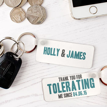 Personalised Funny Couples Keyring, 2 of 5