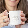 Bee And Floral Letter Personalised Mug, thumbnail 1 of 5