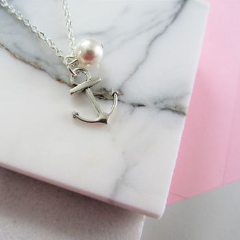 Anchor Necklace Gift For Her, 3 of 3