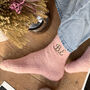 Women's Luxury Monogrammed Socks, thumbnail 1 of 5