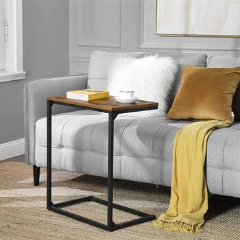 Sofa Table Laptop Table C Shaped Side Table, 3 of 7