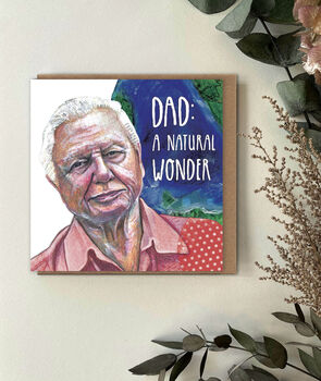 Dad Birthday Card, David Attenborough Inspired, Funny Father’s Day Card, 2 of 3