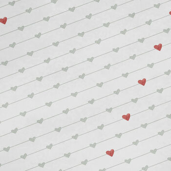 Single Hearts Wrapping Paper Roll, 2 of 3