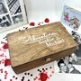 Personalised Our Adventures Wooden Keepsake Box, thumbnail 1 of 11