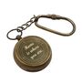 Personalized Bronze Compass Keyring, thumbnail 2 of 8
