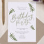 Personalised A6 Botanical Birthday Party Invitation, thumbnail 3 of 3