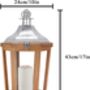 Decorative Lantern Candle Holder With Glass Panels, thumbnail 6 of 6