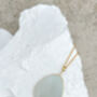 Amazonite Disc Necklace Real 18k Gold Plated, thumbnail 1 of 7