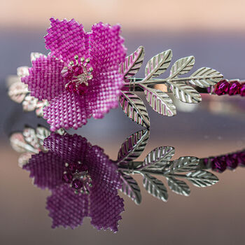 Floral Crystal And Flower Hairband, 7 of 10