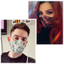 Bicycle Print Washable Antimicrobial Face Mask, thumbnail 2 of 2