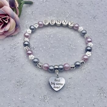 Personalised Big Sister Bracelet, 3 of 11