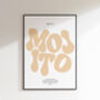 Mojito Print | Cocktail Poster | Wall Art | A5 A4 A3 | Bold | Typographic | Drink | Bar | Print | Groovy |, thumbnail 5 of 8