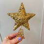 Gold Sparkle Star Tree Topper, thumbnail 1 of 2