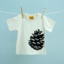 Family Twinning Tshirt Set Pine Tree / Cone, thumbnail 2 of 2