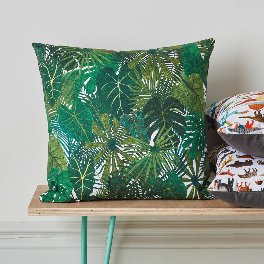 botanical plant cushion by james barker