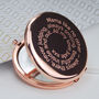 Personalised Rose Gold Plated Compact Mirror, thumbnail 3 of 8
