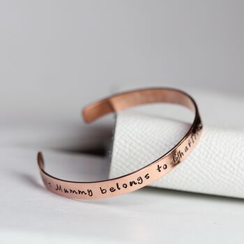 Mother's Day 'This Mummy Belongs To..' Copper Bangle, 4 of 7