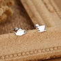 Sterling Silver Teapot And Teacup 16 G Mismatched Flat Back Labret Earrings, thumbnail 1 of 12
