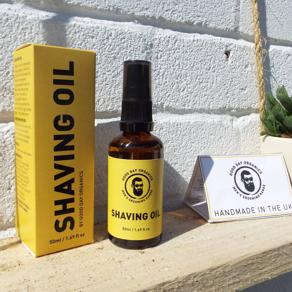 Men's Sensitive Skin Organic Shaving Oil By Good Day Organics